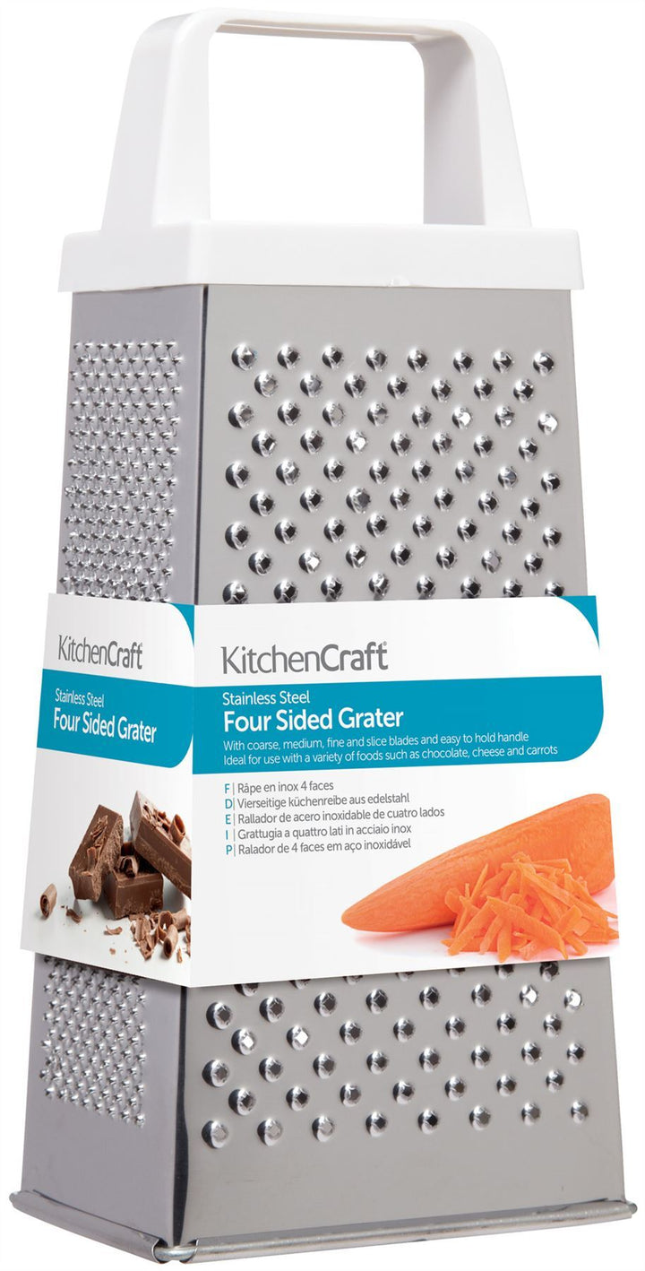 KitchenCraft - Stainless Steel Four Sided Box Grater Graters | Snape & Sons