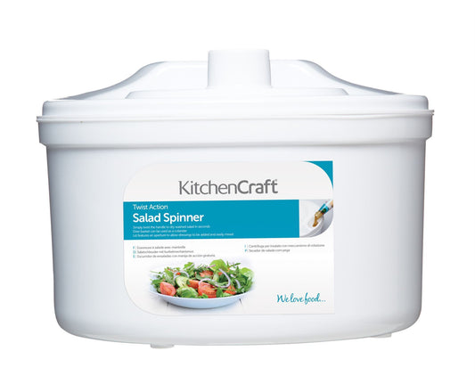 KitchenCraft - Twist Action Salad Spinner Salad Servers | Snape & Sons