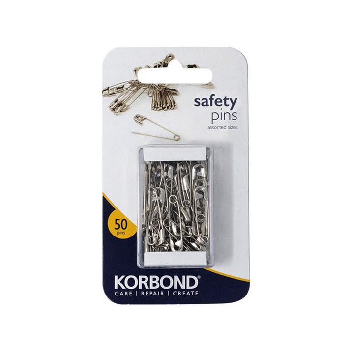 Korbond - Safety Pins 50 Pack Haberdashery | Snape & Sons