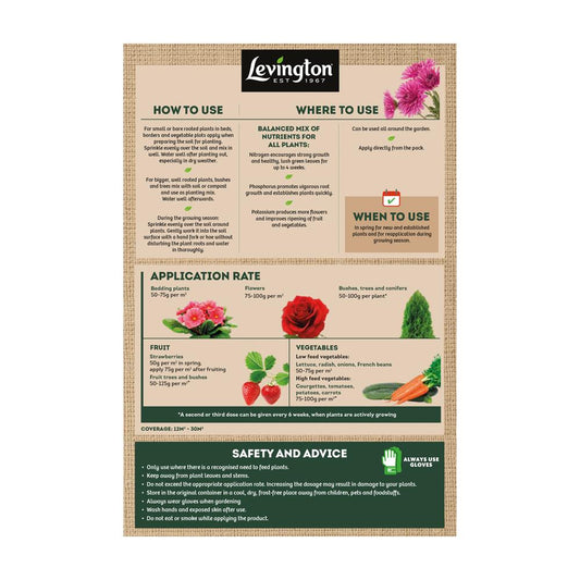 Levington - Growmore Multi-Purpose Plant Food 1.5kg Plant Feed | Snape & Sons