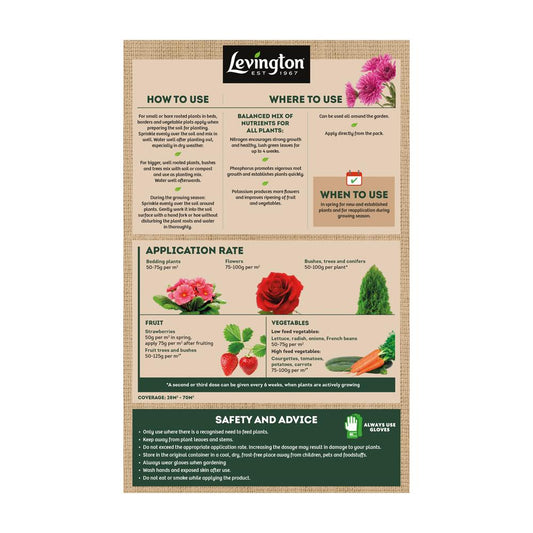 Levington - Growmore Multi-Purpose Plant Food 3.5kg Plant Feed | Snape & Sons