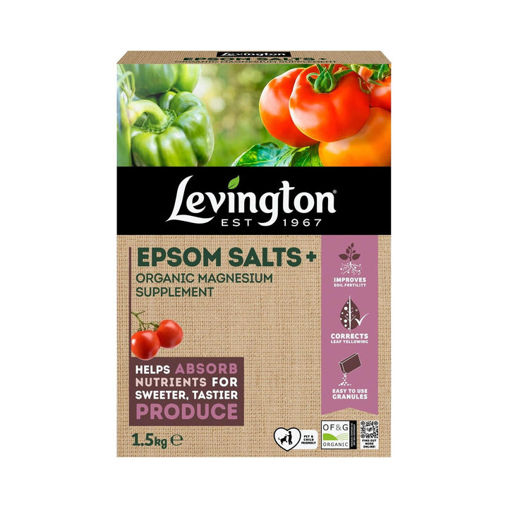 Levington Organic Epsom Salts+ 1.5kg Soil Improvers | Snape & Sons