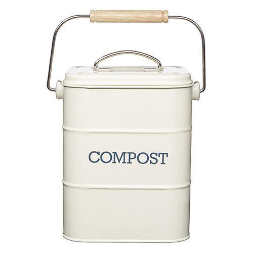 Living Nostalgia - Compost Pail Soft Cream Compost Caddy Bins | Snape & Sons