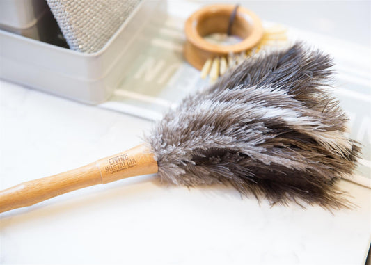 Living Nostalgia - Ostrich Feather Hand Duster Dusters | Snape & Sons
