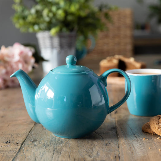 Globe Teapot 4 Cup Aqua 900ml