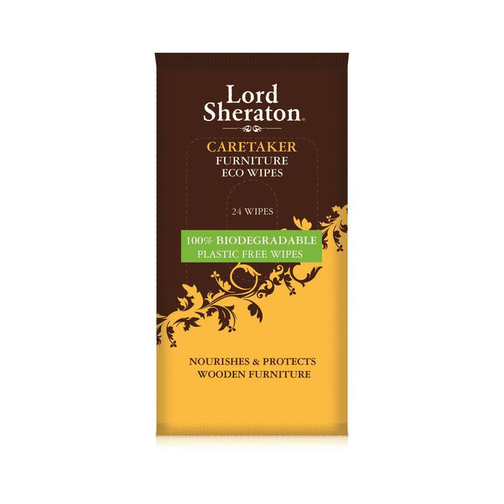 Lord Sheraton - Caretaker Biodegradable Furniture Wipes 24 Pack Wet Wipes | Snape & Sons