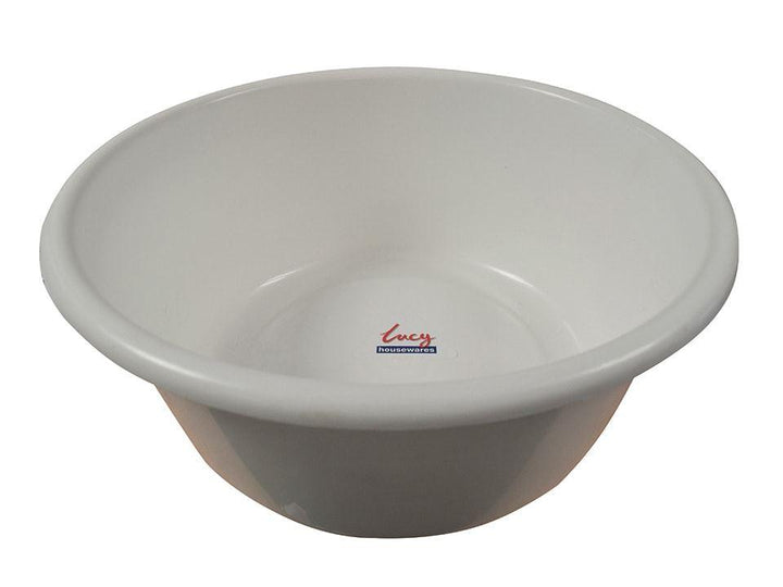 Lucy - Large White Round Bowl Washing Up Bowls | Snape & Sons