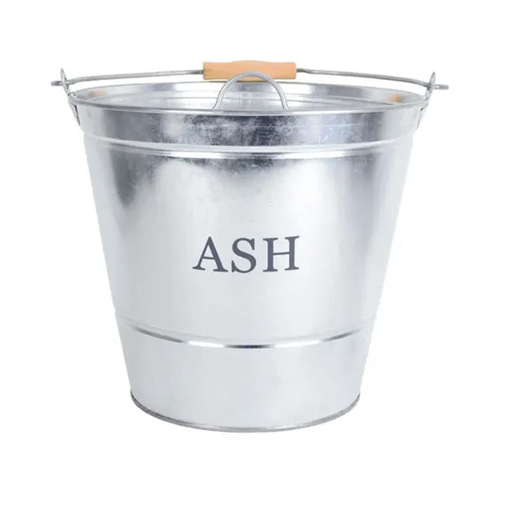 Manor - Galvanised Ash Bucket with Lid Ash Buckets | Snape & Sons