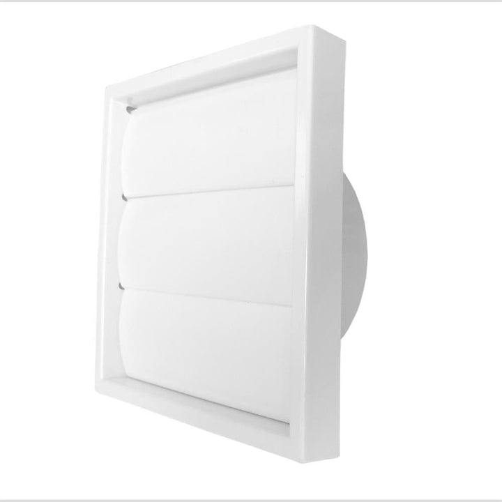 Map - White Plastic 100mm Gravity Grille Vent Vents | Snape & Sons