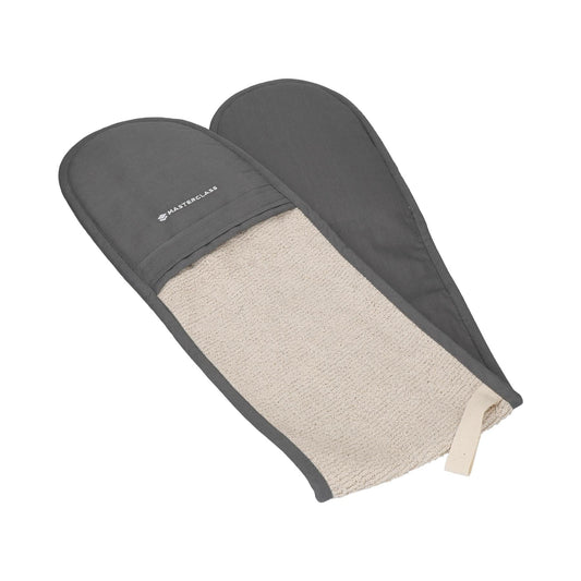 Master Class - Deluxe Double Oven Glove Grey Oven Gloves & Mitts | Snape & Sons
