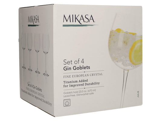 Mikasa - Julie Crystal Gin Balloon Glasses Wine Glasses | Snape & Sons