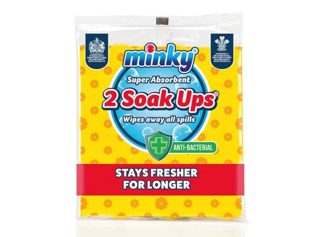 Minky - Anti-Bacterial Soak-ups x2 Cloths | Snape & Sons