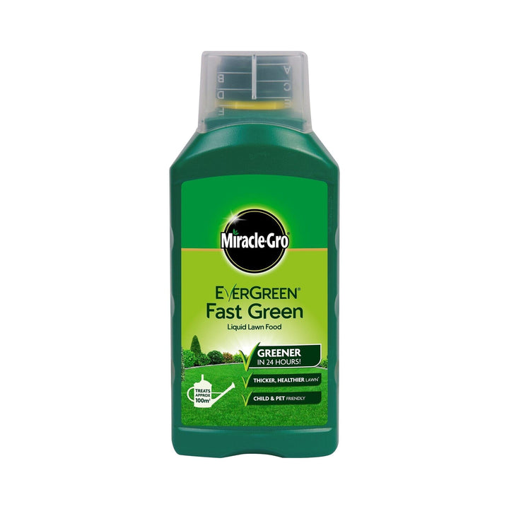 Miracle Gro Evergreen Fast Green Lawn Liquid Concentrated 1ltr Liquid Lawn Feeds | Snape & Sons