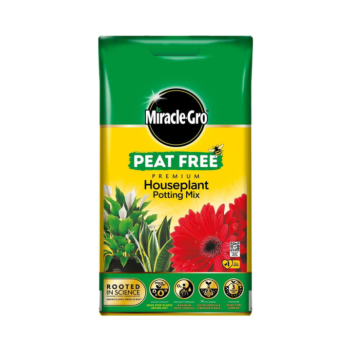 Miracle Gro - Houseplant Potting Compost 10l Peat-Free Compost | Snape & Sons