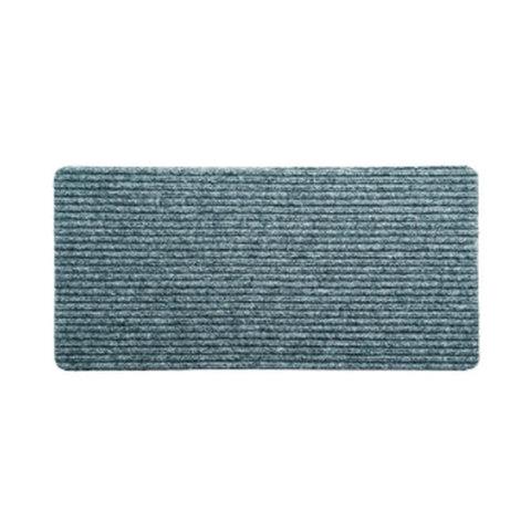 Novadura - No.3 Heavy Poly Rib Light Grey Ribbed Doormats | Snape & Sons