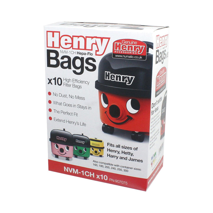 Numatic - Original Numatic Henry HEPA-FLO Dust Bags x10 Pack Vacuum Cleaner Dust Bags | Snape & Sons