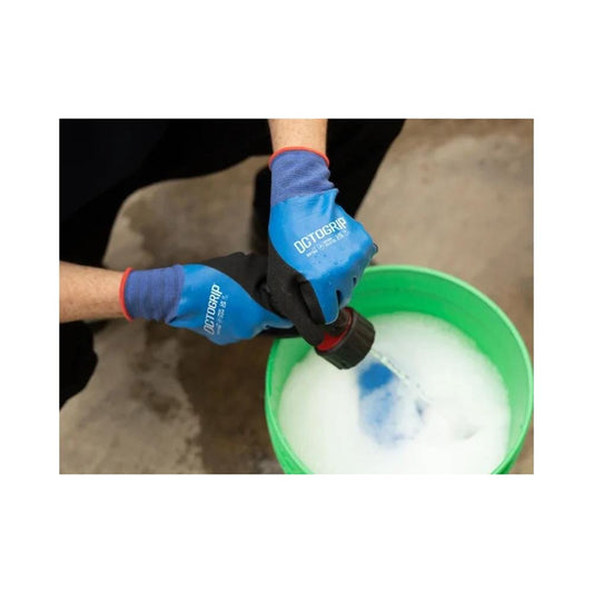 Waterproof Wet & Dry Latex Grip Gloves Large