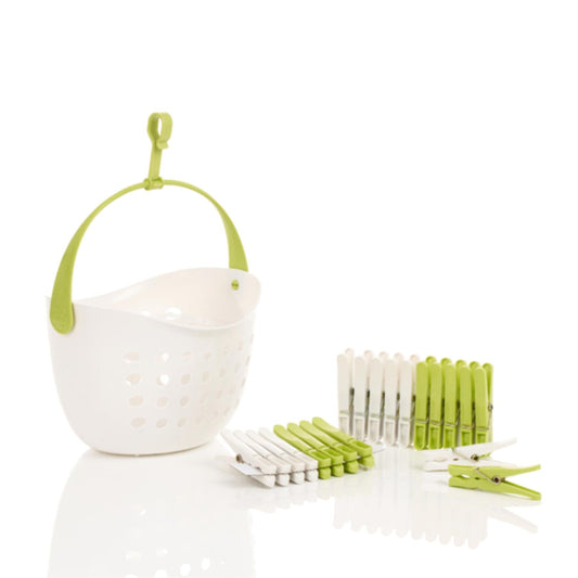 Orwell Peg Caddy Basket + 20 Pegs FREE Pegs | Snape & Sons