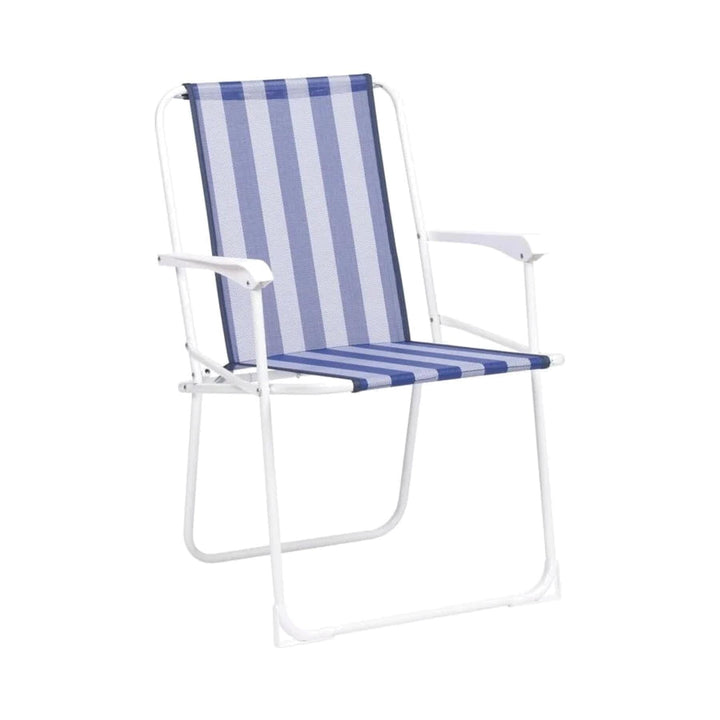 Outdoor Collection Aluminium Striped Beach Chair Folding Chairs | Snape & Sons