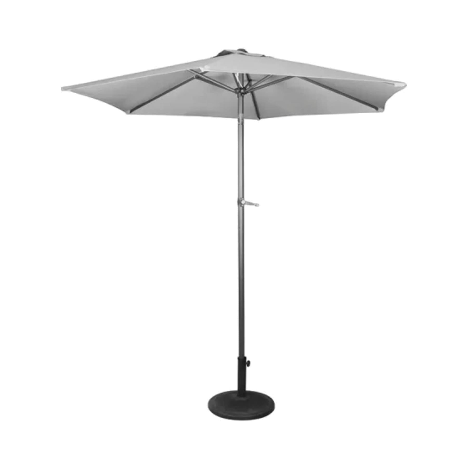 Crank & Tilt Parasol Grey 2.25m Snape & Sons