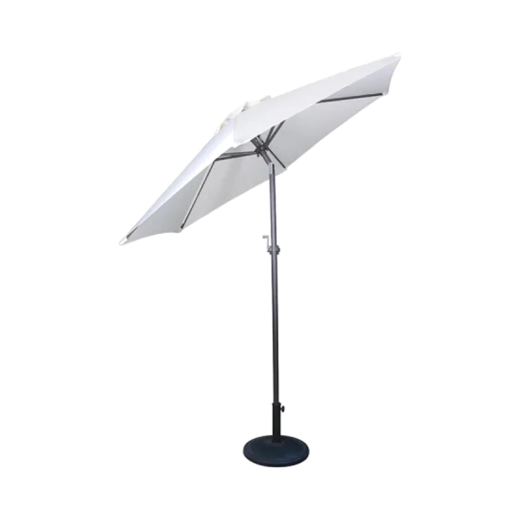 Crank & Tilt Parasol Ivory 2.7m Snape & Sons