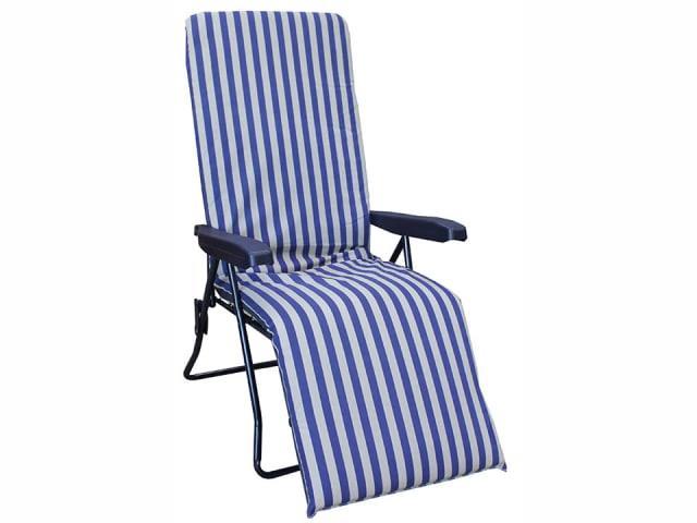 Outdoor Collection - Florence Stripe Multi-Purpose Relaxer Loungers | Snape & Sons