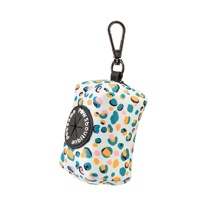 Pawsome Paws Boutique Blue Leopard Poo Bag Holder Dog Poop Bags | Snape & Sons