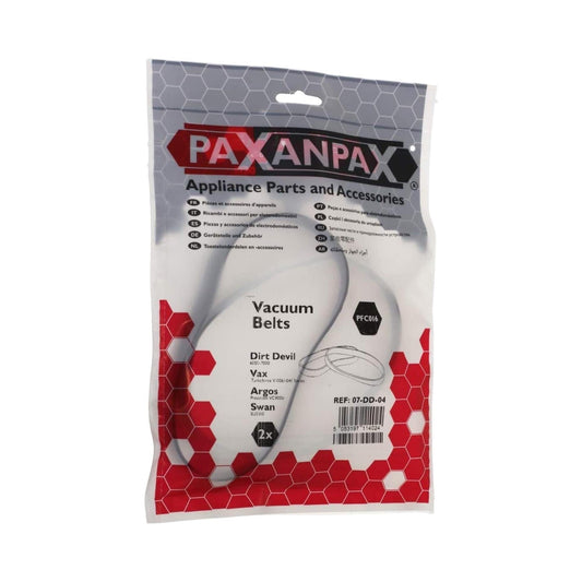 Paxanpax - Replica Dirt Devil 6000-7000 Vacuum Drive Belts x2 Pack Vacuum Cleaner Drive Belts | Snape & Sons