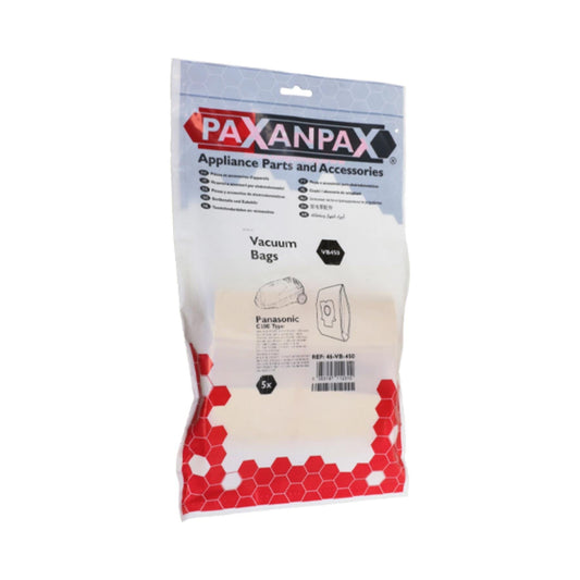 Paxanpax - Replica Panasonic Upright Vacuum Bags C20E x5 Pack Vacuum Cleaner Dust Bags | Snape & Sons