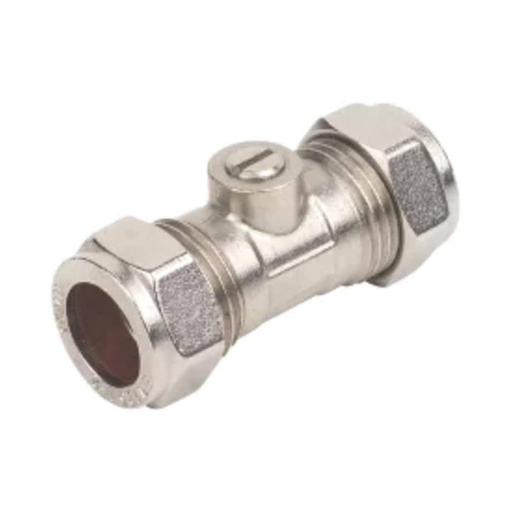 Plumb Best Chrome Plated Isolating Valve 15mm Pipe Fittings | Snape & Sons