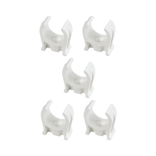 Plumb Best Pipe Clips White 15mm x5 Pack Pipe Clips | Snape & Sons
