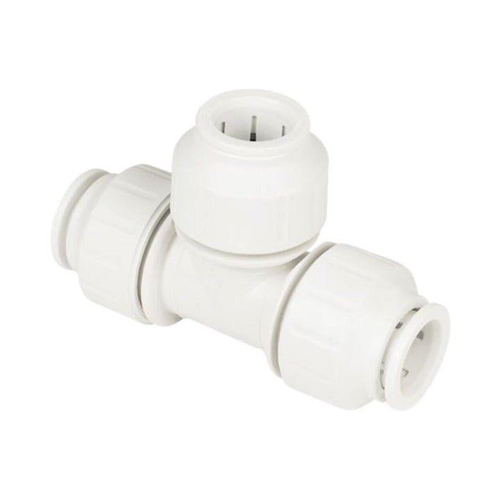 Plumb Best - Pushfit Equal Tee White 15mm Pipe Fittings | Snape & Sons