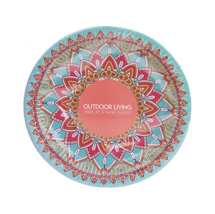 PMS - Moroccan Paper Plates x 8 Pack Picnicware | Snape & Sons