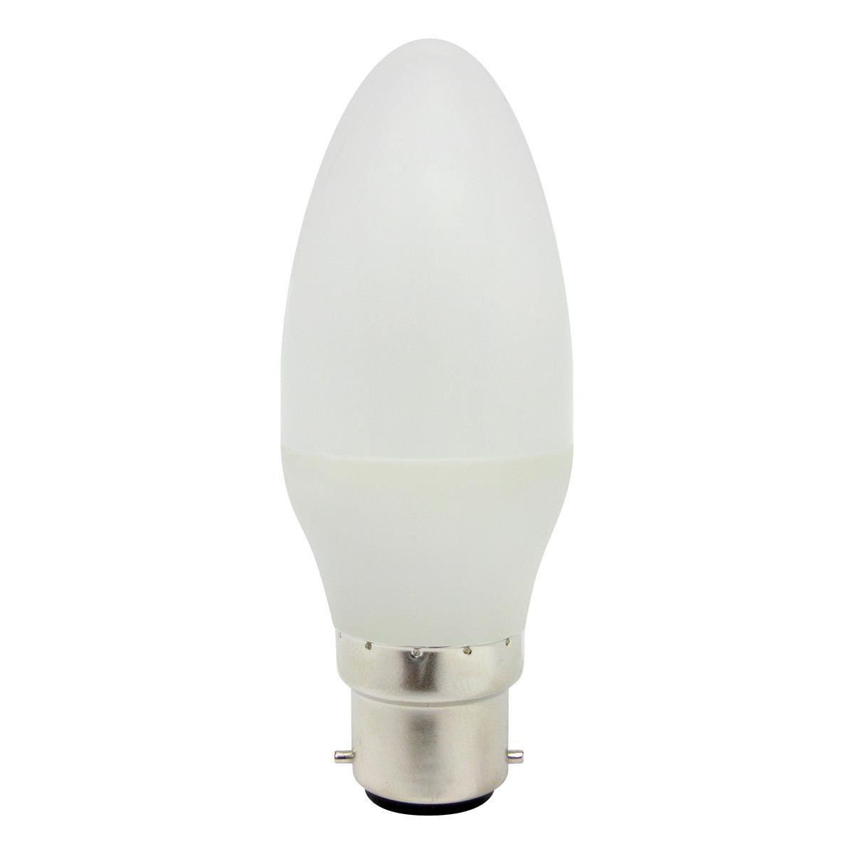 PowerPlus - 4.5W LED Candle B22/BC Daylight Candle Bulbs | Snape & Sons