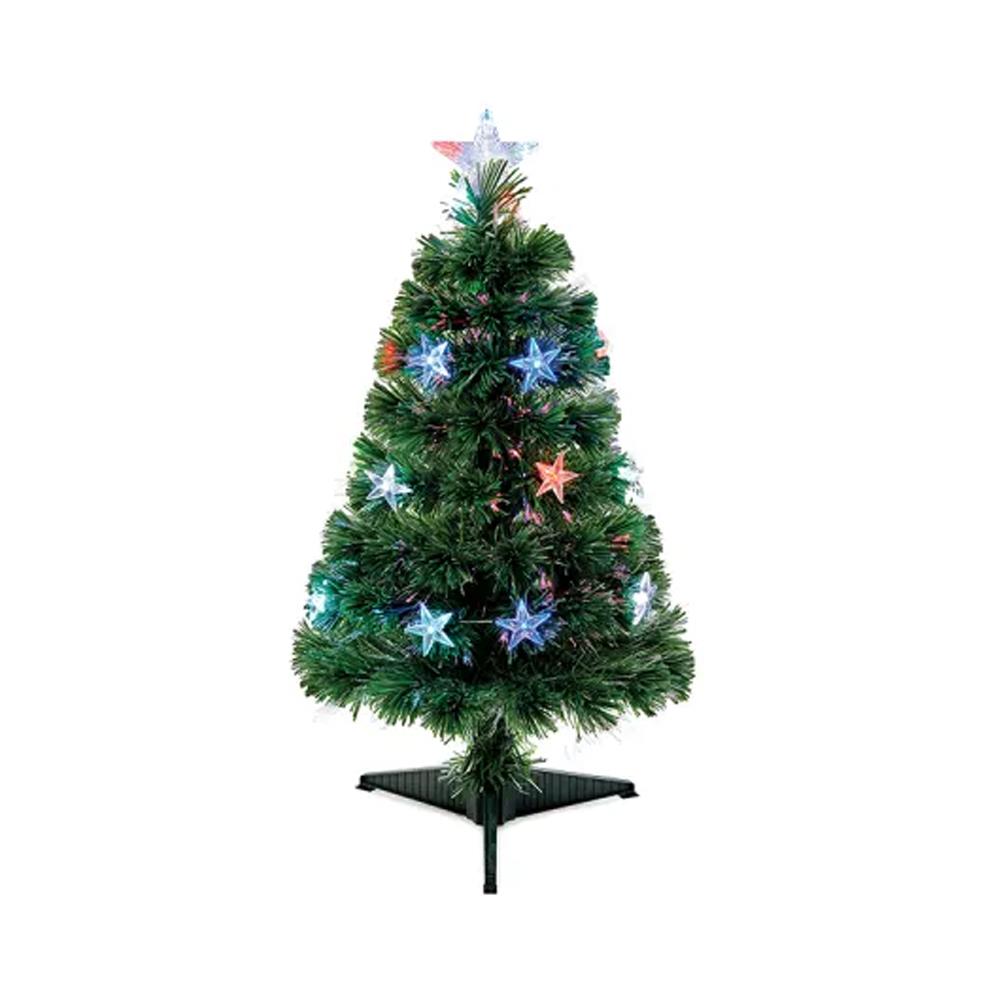 Premier Decorations - 60cm Fibre Optic Colour Changing LED Star Tree Christmas Trees | Snape & Sons