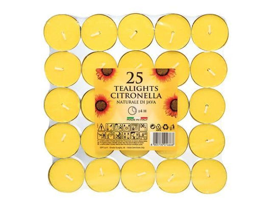 Prices - Citronella Tealights x25 Citronella | Snape & Sons