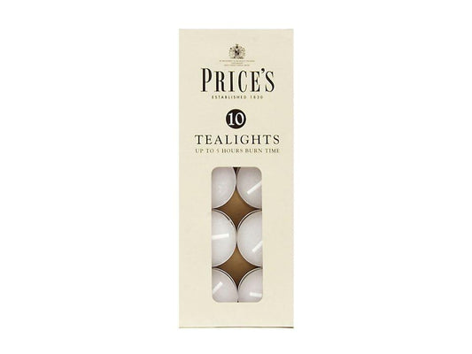 Prices - Classic Tealights x10 Household Candles | Snape & Sons