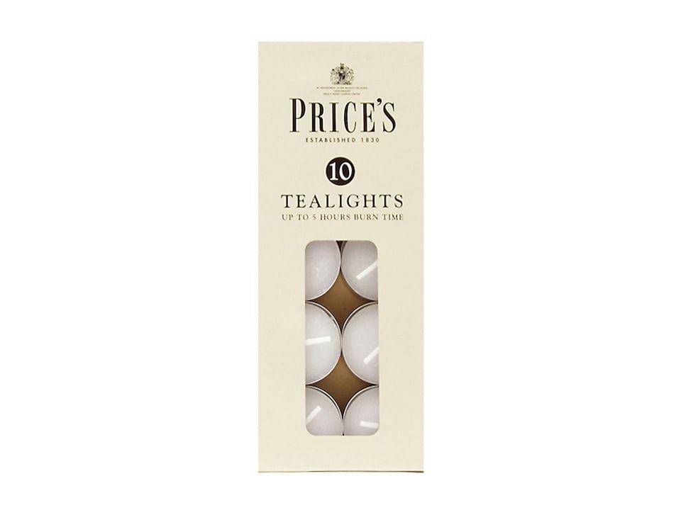 Prices - Classic Tealights x10 Household Candles | Snape & Sons