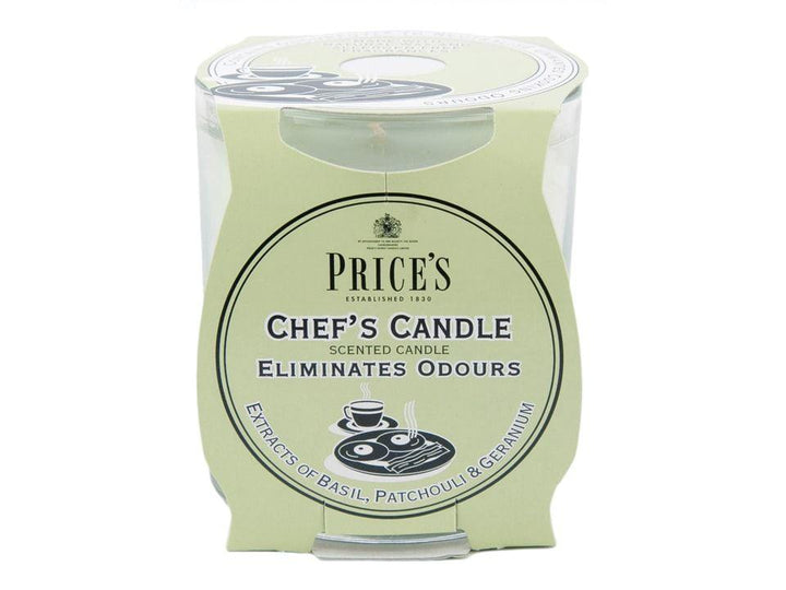 Prices - Scented Odour Eliminator Jar Candle Chef's Scented Candles | Snape & Sons