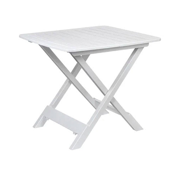 ProGarden - Adige White Folding Camping Side Table Folding Tables | Snape & Sons