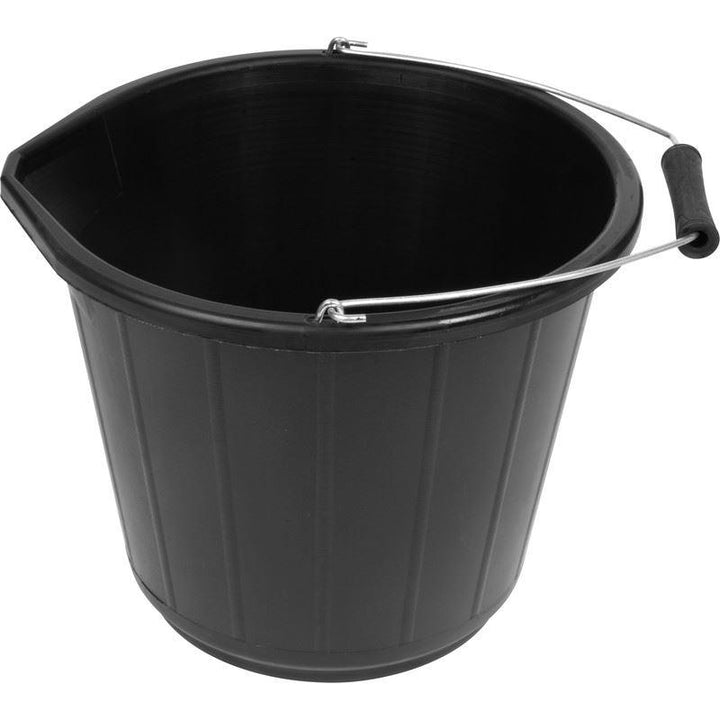 Proplas - Black Builders Bucket Buckets | Snape & Sons