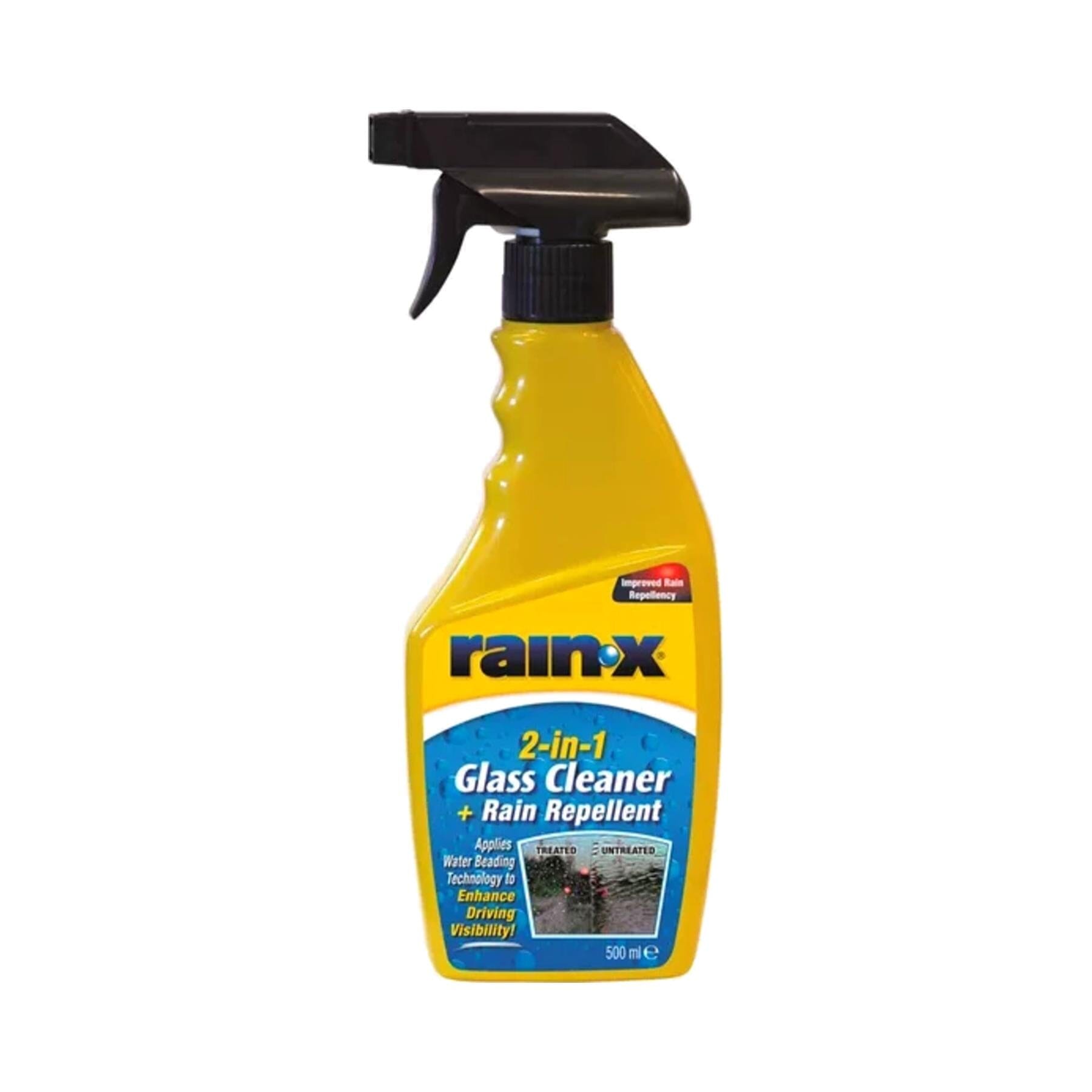 Rain-X 2-in-1 Rain Repellent Glass Cleaner Spray 500ml Exterior Valeting | Snape & Sons