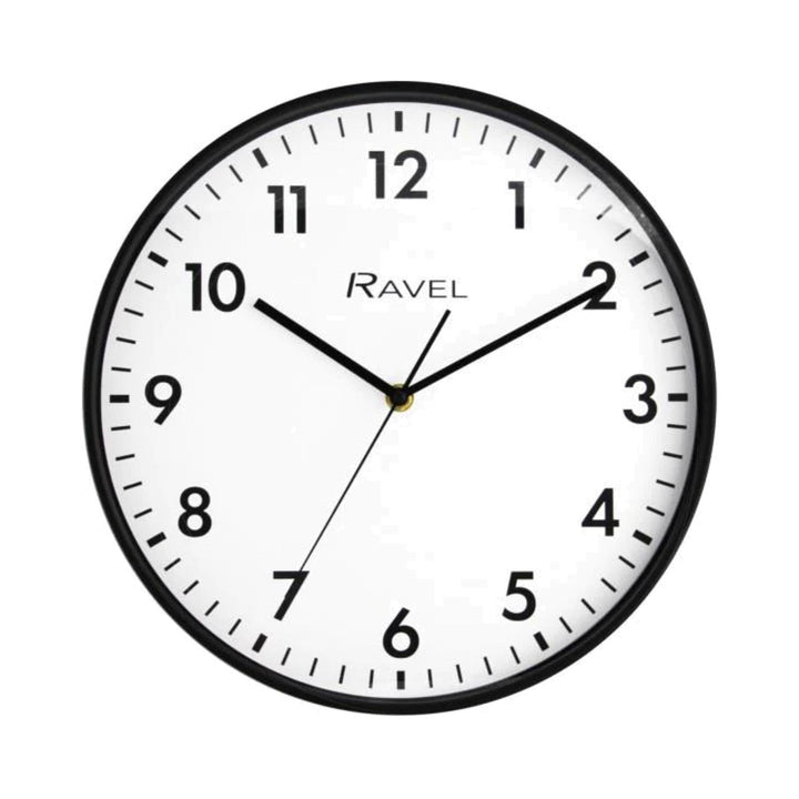 Ravel Clocks Black 30cm Wall Clock Wall Clocks | Snape & Sons