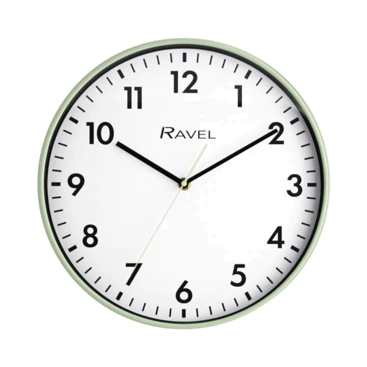 Ravel Clocks Sage Green 30cm Wall Clock Wall Clocks | Snape & Sons