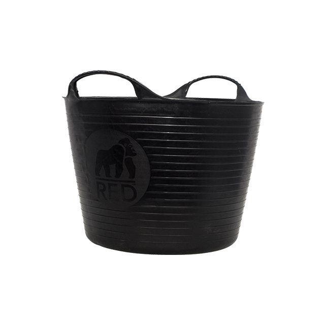 Red Gorilla - Recycled Gorilla Tub Black 14L Trug Buckets | Snape & Sons