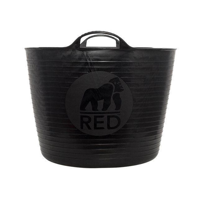 Red Gorilla - Recycled gorilla Tub Black 38L Trug Buckets | Snape & Sons