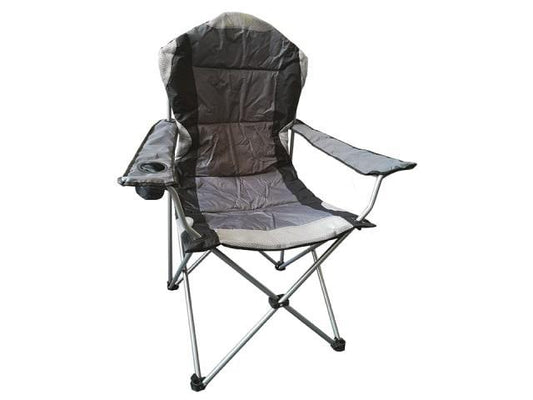 Redwood - Padded Grey Camping Chair Folding Chairs | Snape & Sons