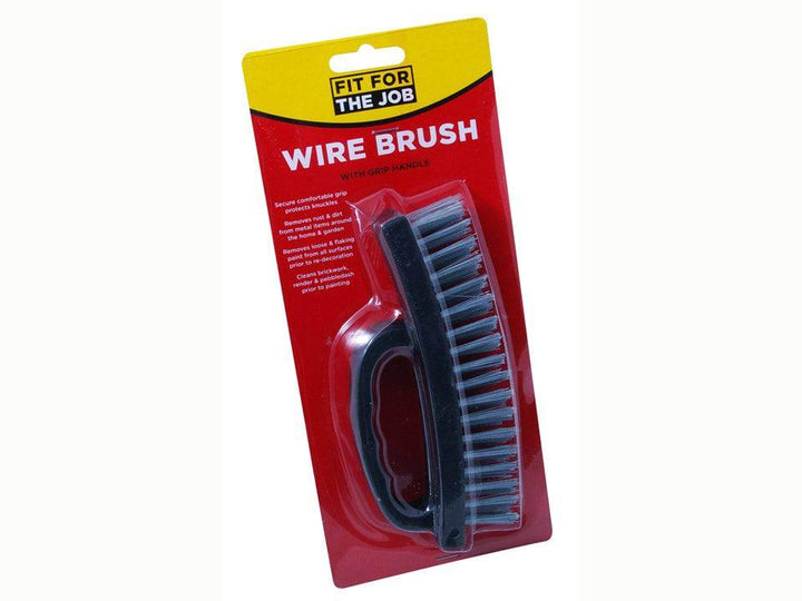 Rodo - Wire Deck Brush with Grip Handle Wire Brushes | Snape & Sons