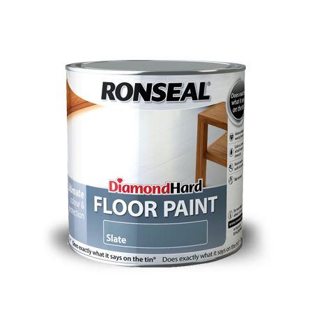 Ronseal - Diamond Hard Floor Paint Black 750ml Floor Paints | Snape & Sons