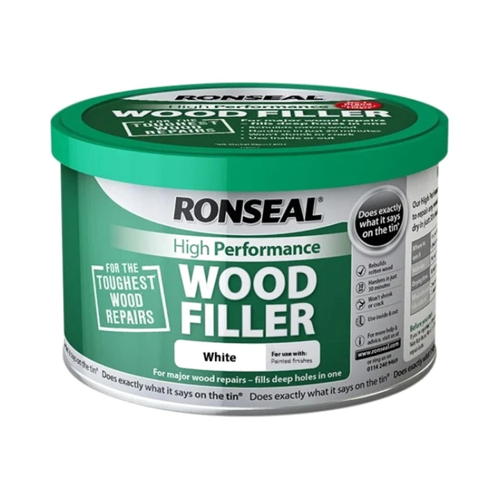 Ronseal High Performance Wood Filler 275g White Wood Fillers | Snape & Sons